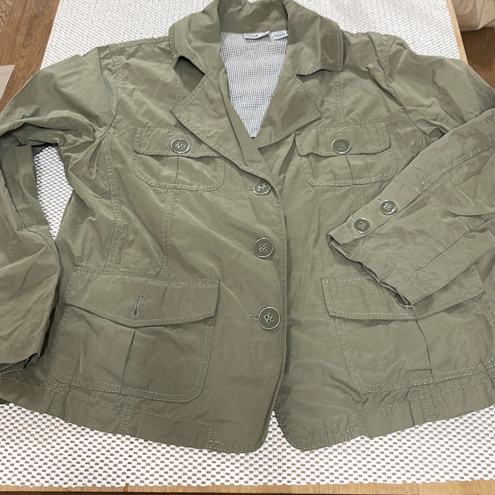 Chicos Army Green Jacket - Sz 16